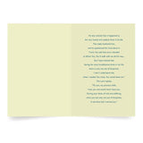 Religious Encouragement Cards, Footprints In The Sand (6 Cards With 6 Green Envelopes)