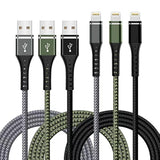 Apple MFI Certified 3-Pack 3Ft Lightning Cable Fast Charging for iPhone iPad
