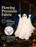 Halloween Swinging Ghost Outdoor Decor, Hanging Ghost with Light
