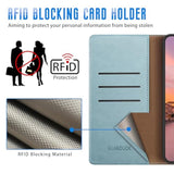 Sky Blue Wallet Case for iPhone Air 6.5"