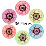 36 Pieces Halloween Glow In The Dark Bouncy Eyeballs Halloween Toys Bouncing Eyeballs For Halloween Game Rewards, Trick Or Treating Favors