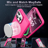 Designed For Iphone 16 Pro Max Case With Magnetic [13 Ft Drop Protection] [Compatible With Magsafe] Slim Translucent Matte Shockproof With Anti-Fingerprint Phone Case, Hot Pink