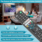 for Sony TV Remote Replacement, Universal for All 2019-2024 Sony Remote Control for Bravia Smart TV with Voice Control. for Bravia XR/XBR/KD/K Series Google/Android TVs. 1-Year .