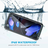 For Pixel 9 Case, Ip68 Waterproof Dustproof Case With Builtin Screen Protector, Rugged Full Body Shockproof Protective Clear Cover For Google Pixel 9 6.3 Inch, Black