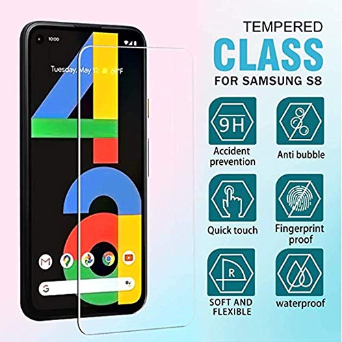 for Google Pixel 4a Screen Tempered Glass, 9H Hardness 2.5D Screen Protector Tempered Glass for Google Pixel 4A (2PCS)