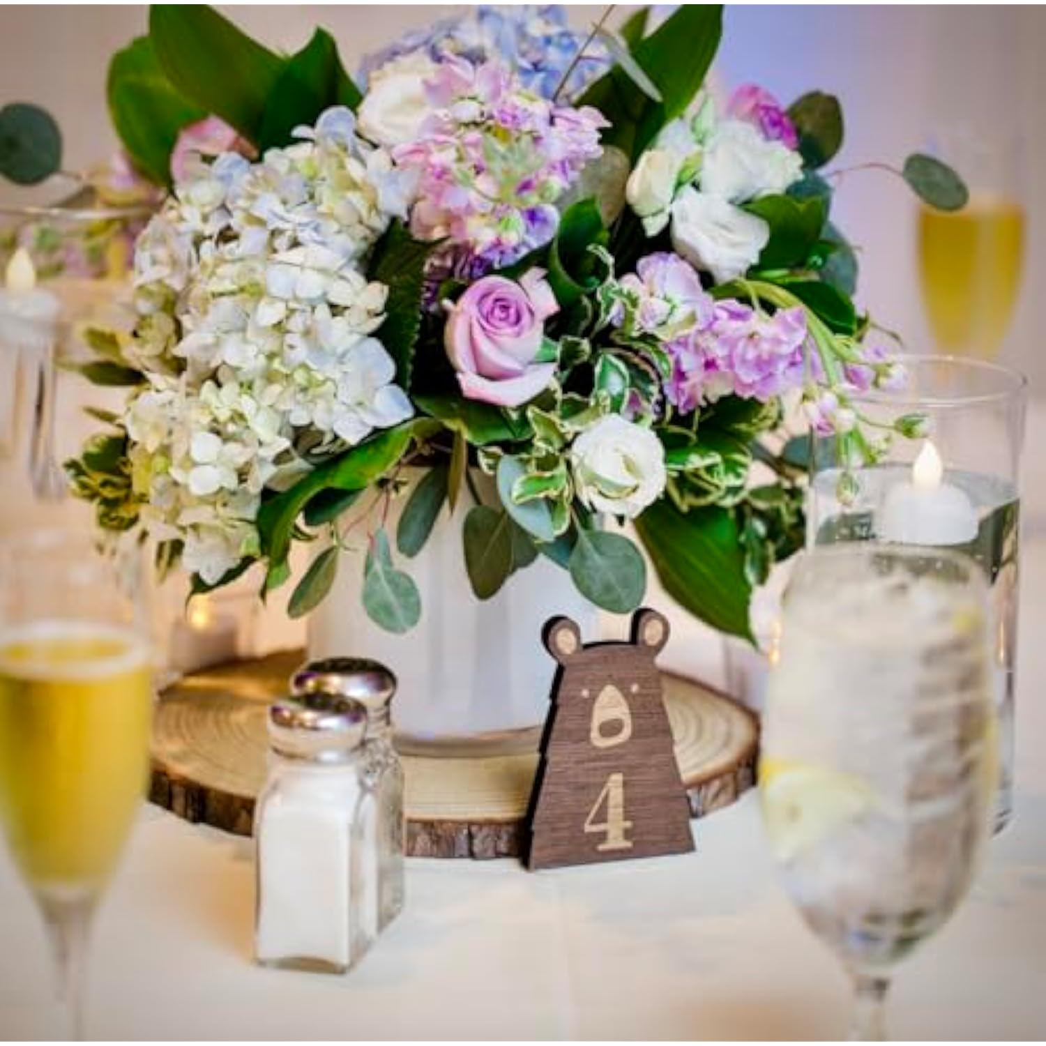 Set Of (10) Medium 9-11" Wood Slices For Centerpieces! Wedding And Baby Shower Centerpieces (Set Of 10 Medium (9-11"))