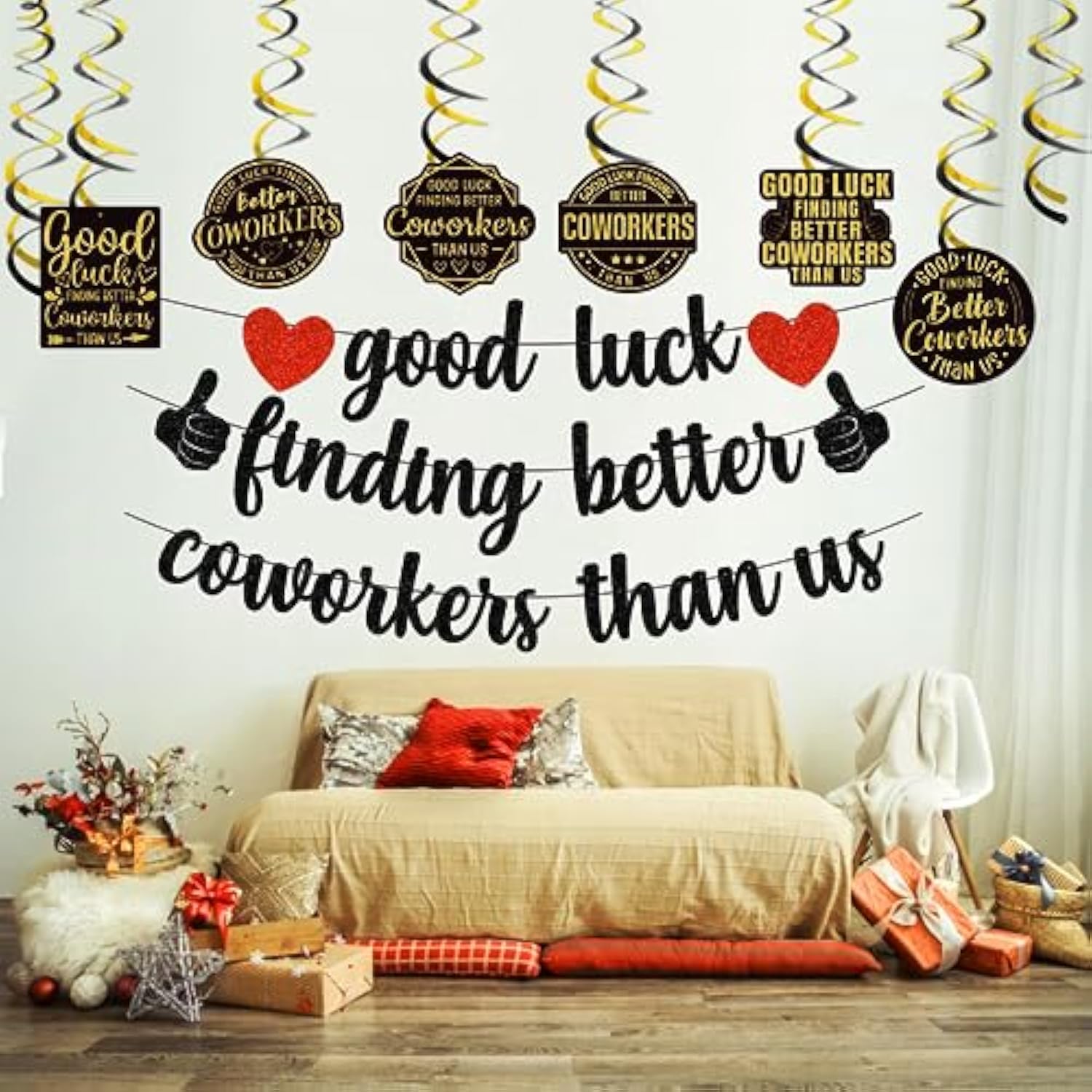 "Good Luck Finding Better Coworkers Than Us" Farewell Going Away Party Banner