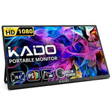 Portable Monitor 15.6-Inch Fhd 1080P, 45W Reverse Charging Usb-C Mini-Hdmi Gaming Monitor Ips Display Built-In Speakers, Second Display 180° Kickstand For Laptop Pc Phone Mac Xbox Ps4/Ps5 Switch