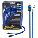 STINGER 2-Channel 3 FT 6000 Series Audiophile Grade RCA Interconnect Cable, Subwoofer Cable (2-Channel, 3 feet)