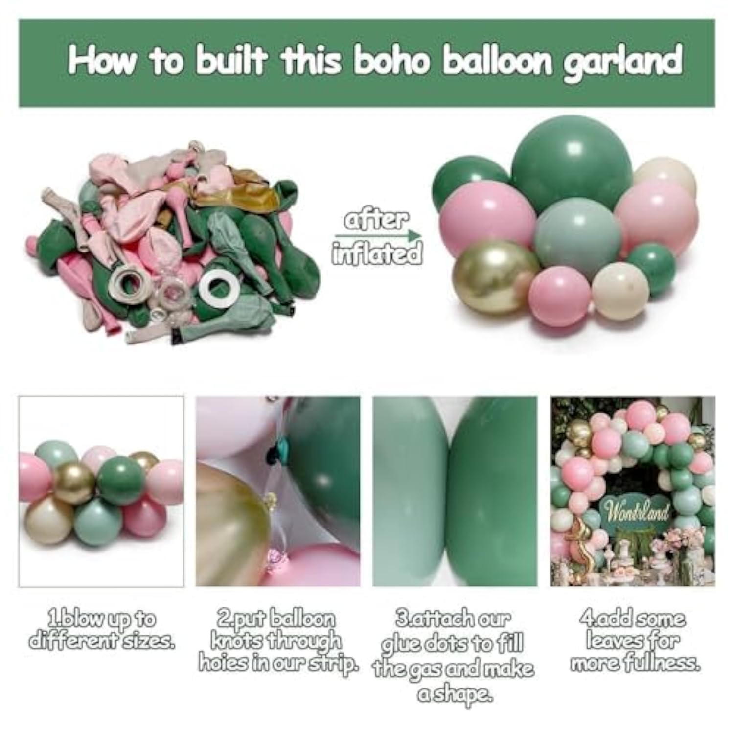 Sage Green Pink Balloon Arch Kit Double Stuffed Dusty Green Pastel Pink White Sand Gold Balloon Garland Light Olive Cream Balloons For Baby Shower Baby In Bloom Wedding Birthday Tropical Party Decor