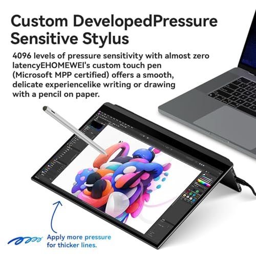 Q8G 16" 2K 144Hz Qled Portable Touchscreen Monitor - 2560X1600 400 Nits Hdr, 100% Dci-P3 Laptop Screen Extender With 4096-Level Stylus, Freesync Gaming Display For Macbook, Pc, Ps5, Switch