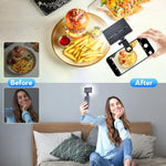 Portable Selfie Light Rechargeable - 120 Led Cell Phone Light Up To 15 Hours With 3 Light Modes 10 Brightness, Lighting For Video Vlog, Camera, Tablet, Laptop, Ipad, Iphone - Black