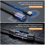 Usb 2.0 Type A Male To A Female Active Repeater Extension Cable 50Ft, High Spe