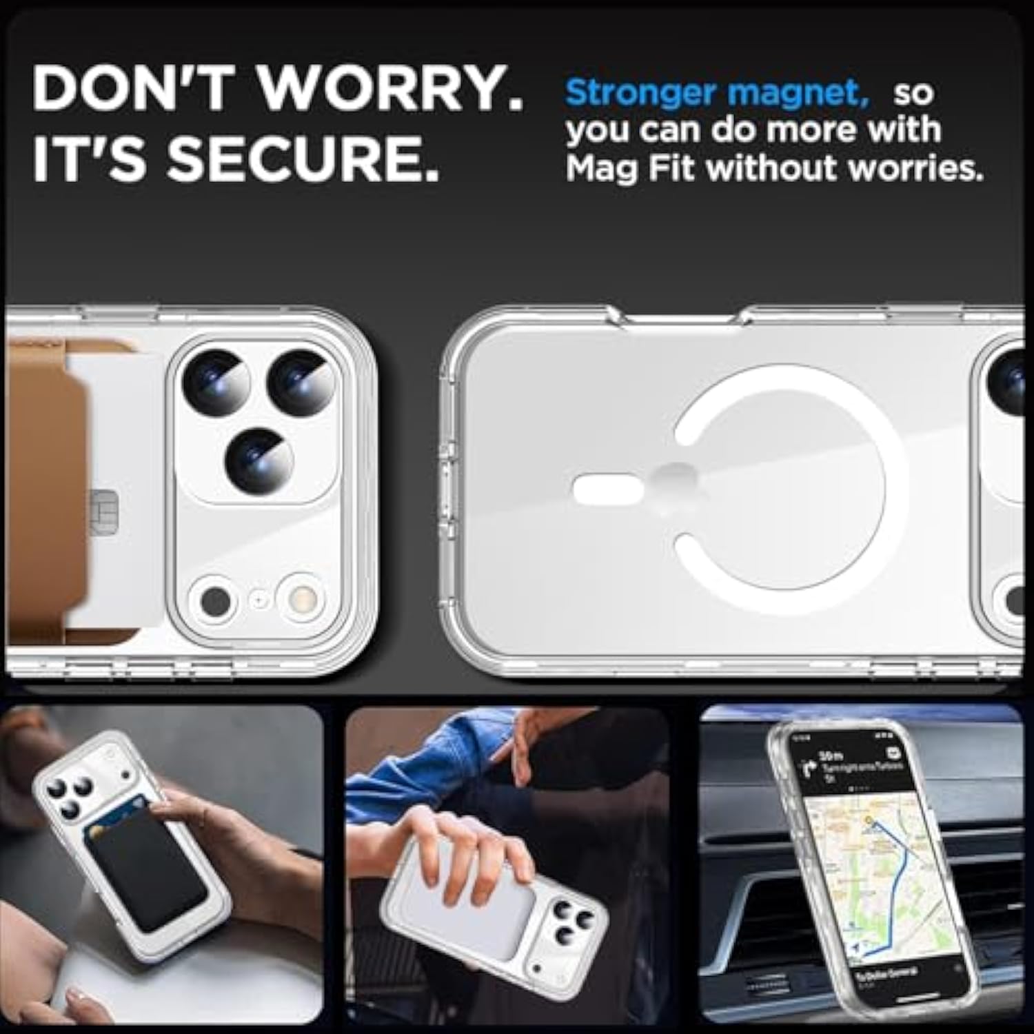 For Iphone 17 Pro Max Case Clear[Compatible With Magsafe] Heavy Duty Drop Protection Full Body Rugged Shockproof/Dust Proof 3-Layer Military Protective Tough Durable Phone Cover 6.9"