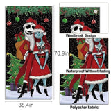 Christmas Door Cover Merry Christmas Xmas Winter Holiday Party Front Door Banner Photography Home Porch Decoration