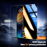 For Iphone 15 Privacy Screen Protector 9H+ Hardness Tempered Glass Full Coverage Screen Protector Easy Installation 2 Pack