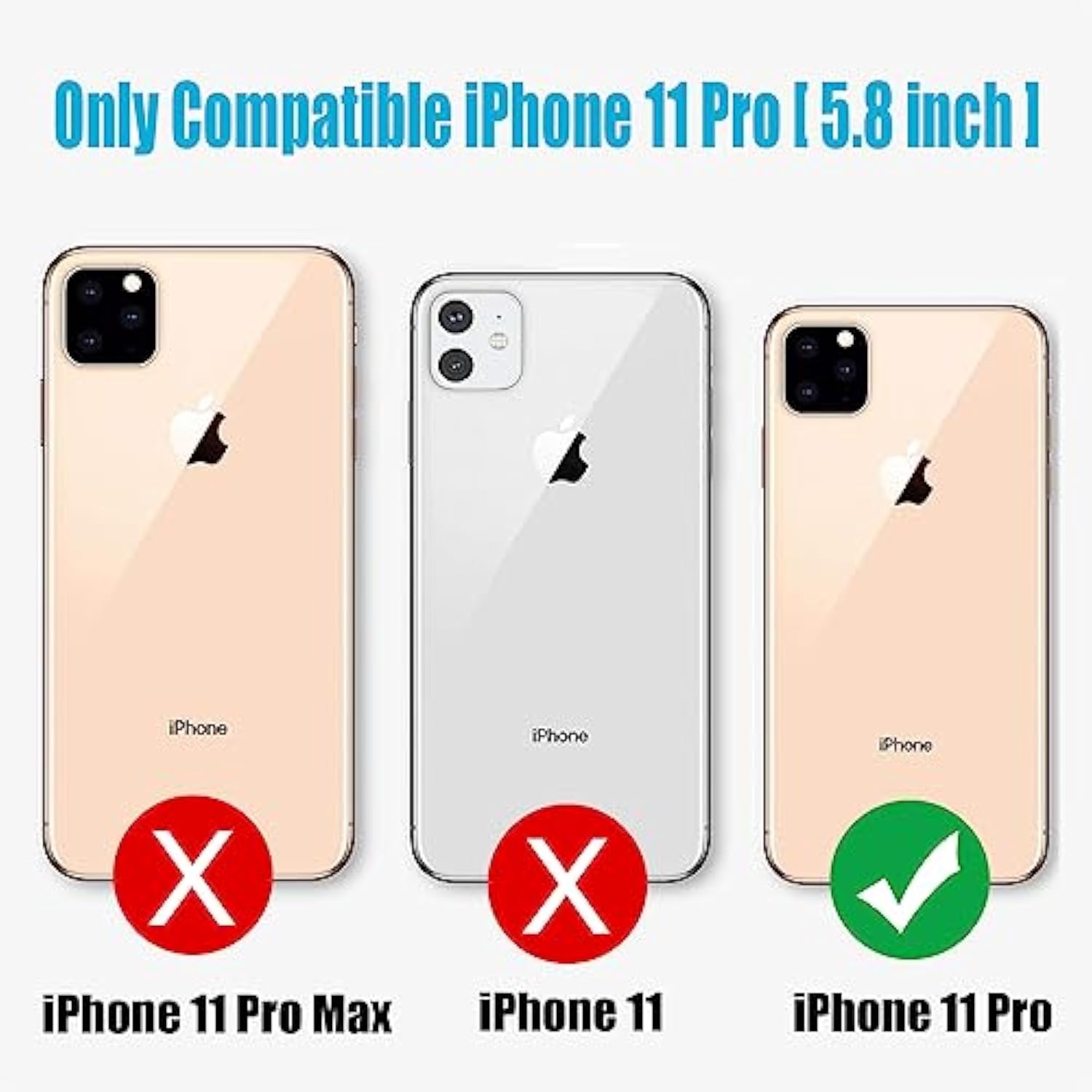 Battery Case For Iphone 11 Pro, Enhanced 10000Mah Portable Protective Wireless Charging Case Support Carplay Compatible With Iphone 11 Pro (5.8 Inch) Rechargeable Extended Battery Charger Case (Black)