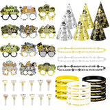 48pc 2026 New Year Party Kit Glasses, Hats, Noise Makers & Accessories