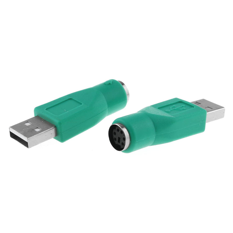 Usb To Ps2 Adapter 2Pcs Green Ps/2 Female To Usb Male Converter Adapter For Mo