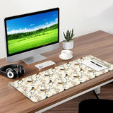 Skull Gaming Mouse Pad, Desk Mat, Non-Slip Rubber Base Cool Aesthetic Mousepads For Computer Laptop Keyboard Office School Home Desktop Decor 31.5" X 11.8"