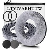 Earpads Compatible With Dt 770 Pro, Dt 880 Pro, Dt 990 Pro, Dt 1770 Pro, Mmx 300, Dt 1990 Pro, Dt 177X, T 90 Headphones (Silver Grey Velour)
