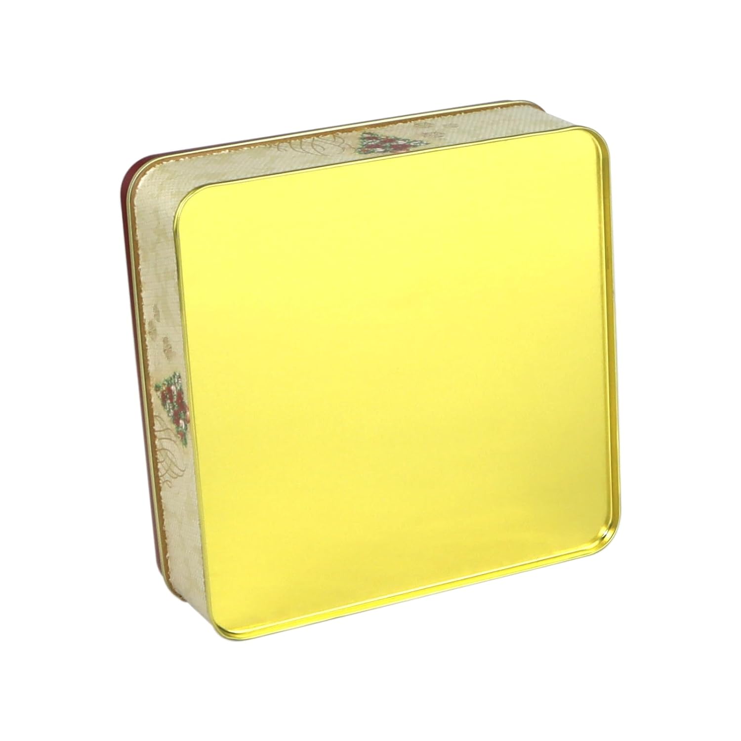 Christmas Metal Cookie Tin With With Lids Xmas Tree Storage Container Tin Containers For Xmas Cookies Candy Brownies Snacks Chocolate Cake Craft Holiday Party Gift Box (Christmas Tree)