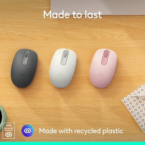 M196 Bluetooth Wireless Mouse, Compact And Portable Mouse For Laptops, Tablets And More, 12-Month Battery, Smooth Tracking, Compatible With Pc And Mac, Windows And Macos - Rose