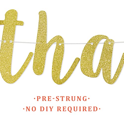 Thank You for Being Awesome Banner,Inspirational Appreciation,Birthday,Friendship, Graduation Banner for Employee,Best Friend,Teacher,Coworkers(Gold)