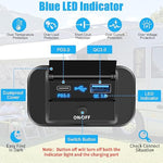 Rv Usb Outlet, 36W Qc3.0 Usb-A & 55W Pd3.0 Usb-C Port Quick Charger Socket Panel With Switch For 12V/24V Auto, 2Pcs