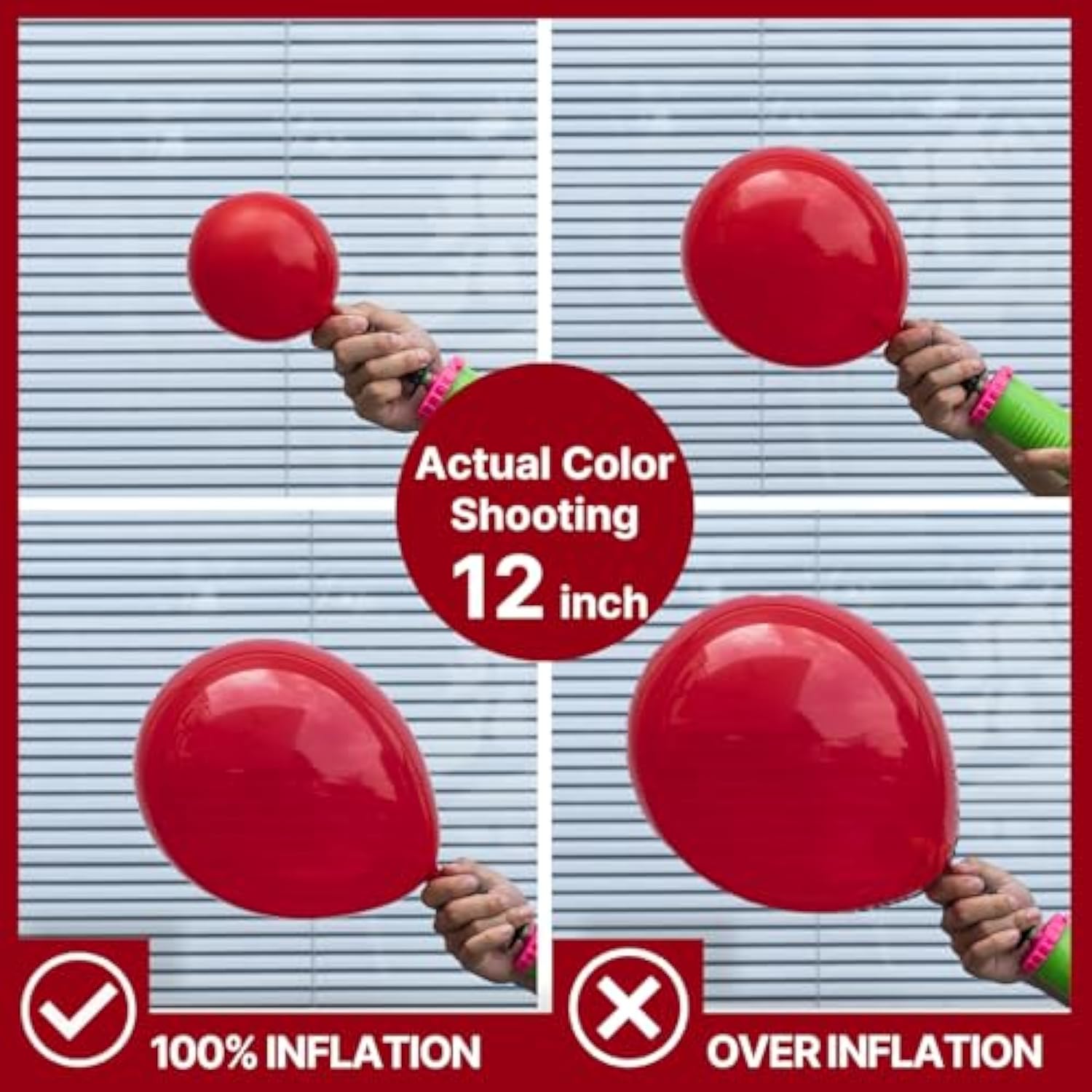 100 Pcs 12 Inch Burgundy Red Latex Balloons Party Decorations