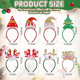 40pcs Light Up Christmas Headbands Glasses Wristbands Glow Party Favors