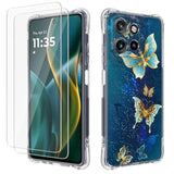 Motorola Moto G 5G 2025/2026 Slim Flexible TPU Case with Reinforced Corners and Shock Absorption for Girls Women, Compatible with Moto G Play 5G 2026 (Butterfly)