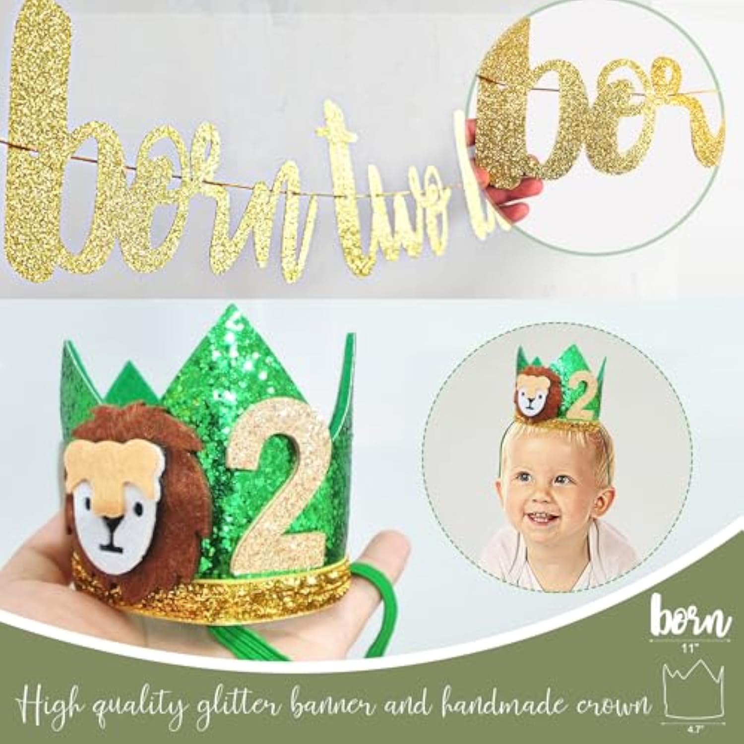 Two Wild Jungle Theme 2Nd Birthday Party Supplies, Animal Decorations For 2 Years Old