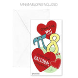 Mini Math-Themed Valentines (Set Of 24) For Valentine'S Day