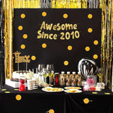Awesome Since 2010 Gold Glitter Banner - 15Th Birthday And Anniversary Party Decorations