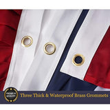 American Flag Bunting Outdoor 3X6 Ft Usa Us Pleated Fan Flag Embroidered Stars For 250 Year Anniversary Patriotic, Memorial Day, 4Th Of July Outside Banner