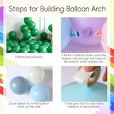 Pizza Party Balloon Arch Kit: Red, Green & Checkered Balloons