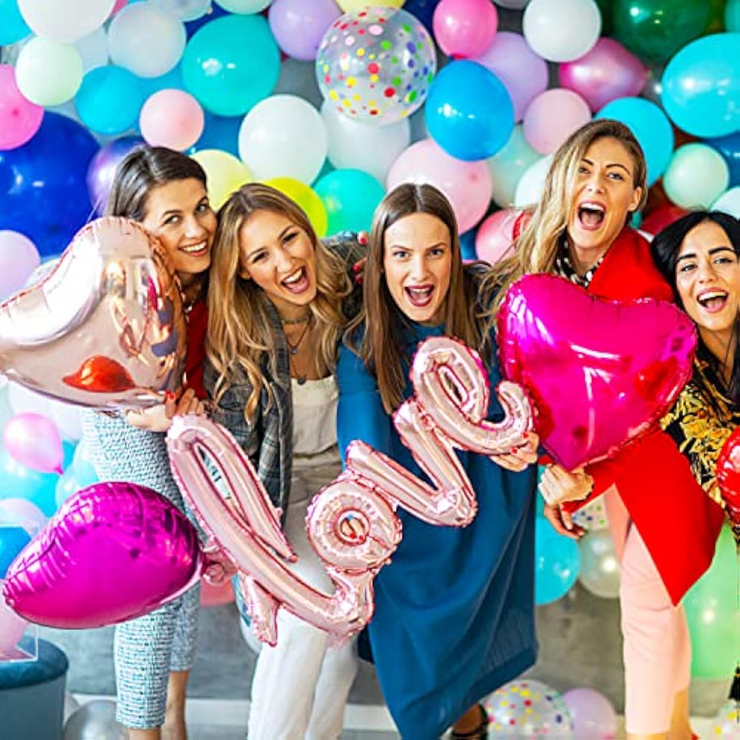 18 Inch Pink Heart Balloons Foil Balloons Mylar Balloons For Party Dec