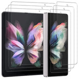 Compatible For Samsung Galaxy Z Fold 3 5G Flexible Tpu Screen Protector Film, [3 Pack Front And 3 Pack Inside] [High Definition] [Bubble Free] [Anti-Scratch][Not Glass][Full Coverage]