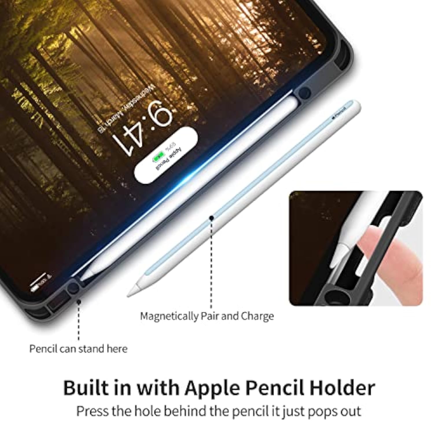 Holimet Ipad Pro 12.9 Case 2022 New 6Th/5Th/4Th/3Rd Generation Case 2021 2020