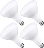 4 Pack BR40 LED Flood Light Bulbs 17W 100W Equivalent 5000K Daylight Dimmable E26 Base
