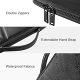 15.6 Inch Shockproof Waterproof Laptop Case Sleeve Eva Handbag Compatible With 15.6" New Macbook Air M2/Lenovo Chromebook/Dell Xps/Asus,Commuter Bag With Accessory