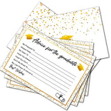 Graduation Wish Cards (30Pcs) Well Wishes Cards For Graduates, High School Or College Graduation Advice Cards, 2023 Grad Celebration Party Games Decorations Supplies, Graduation Decorations - Jy351