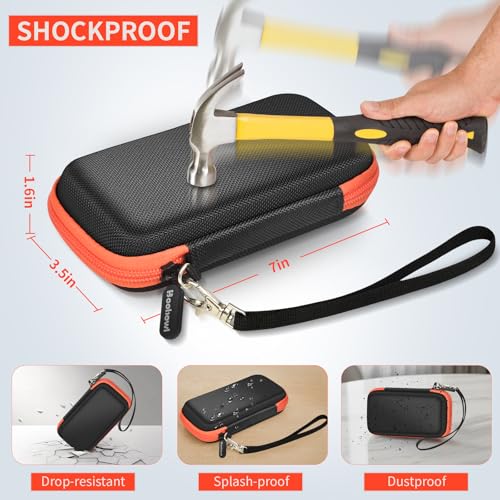 Case Compatible With Simo Solis Go 4G Mobile Hotspot Wifi Power Bank, Portable Wifi Hotspot For Travel Storage Holder Bag With Mesh Pocket For Charger Usb Cable & Accessories (Box Only) - Black