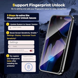 Pixel 9 Pro XL Screen Protector Film, 7H, 6.8", Fingerprint Compatible, Non-Glass