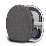 Geekria Shield Case Compatible with Jabra Evolve2 75, Evolve2 65, Evolve2 55, Evolve2 50, Elite 45h, Replacement Protective Hard Shell Travel Carrying Bag with Cable Storage (Dark Grey)