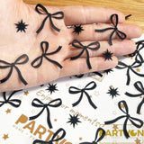 Black Bow Confetti, Bow Birthday Decorations, Black Bow Party Decorations For Girl Women Baby Shower Bridal Engagement Wedding Decor Bachelorette Party Supplies