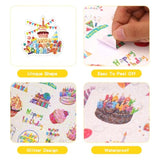 Birthday Stickers,Glitter Happy Birthday Stickers For Kids Adults,Self-Adhesive Scrapbook Birthday Sticker Bulk For Birthday Party Envelope Card Gift Wrapping Birthday Supply(270Pcs/10Sheet)