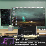 Dual Portable Monitor Setup - 2-Pack 15.6'' Fhd 1080P, Ultra-Slim Laptop Monitor 1920X1080 With Built-In Speakers, Ips Display 180° Kickstand Stacked Desktop Setup Office Gaming Daytrading