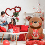 Bear Balloons, Valentines Day Wedding Birthday Decorations Decor For Party, Galentines Day Decorations 1Pcs Large 58In X 31In Bear Standing Balloon, Cute Bear Designs For Special Night